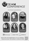 Conference Poster with photos of the speakers