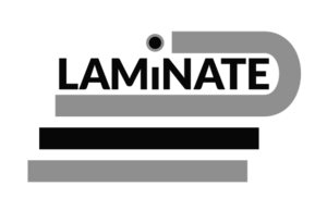 LAMiNATE Logo in black and white